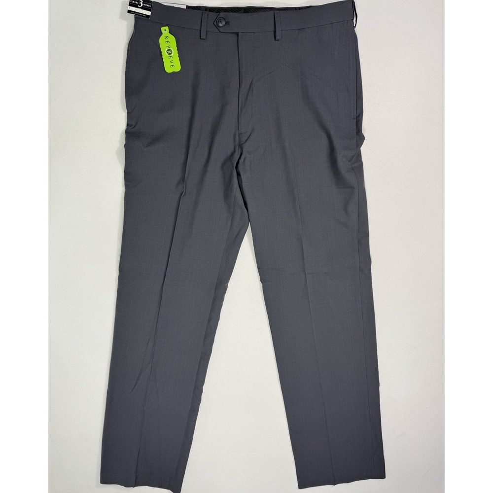 Haggar Men’s 40x32 E-Clo Dress Pant NWT Black Cuffed Classic Fit Career Casual